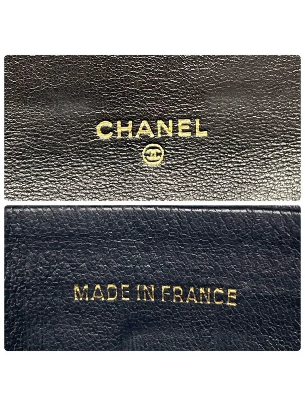 Chanel Bicolor Quilted Trifold Clutch Hand